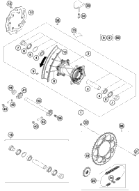 KTM PISTON I CPL. 250 As Required 2015 250 SX-F 77730007100 I