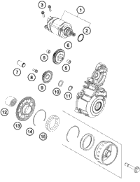 KTM SUB FRAME SX ''Q7'' 07 07 2008 505 XC-F USA 77303002000