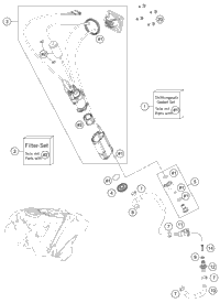 KTM Spoiler set Erzbergrodeoá 22 2022 300 XC-W TPI ERZBERGRODEO Chassis 79108154000ABC