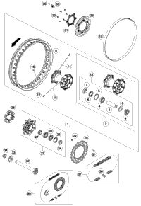 KTM Drivetrain kit 14/48 ON DEMAND 2020 500 EXC-F SIX DAYS 00050002108