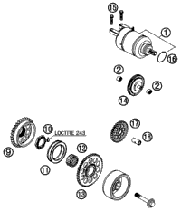 KTM GASKET SET 450/505 SX-F 2009 505 XC-F 77330099000