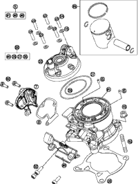KTM Master cylinder cpl. 2024 85 SX 19/16 Chassis 47202030044