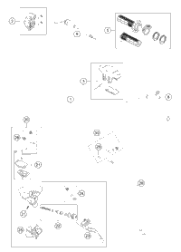 KTM Master cylinder cpl. 2022 85 SX 17 14 Chassis 47202030044