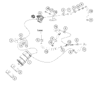 KTM Fuel pump 2021 200 DUKE (ORANGE) Chassis 93307088000