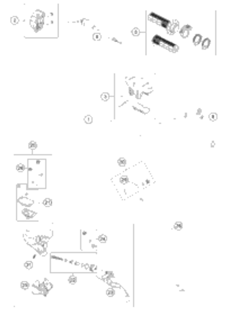 KTM SUB FRAME SX 2013 250 XC 77203002000