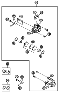 KTM ENGINE CASE CPL. 85 SX  2008 2008 2009 105 SX 47030000144