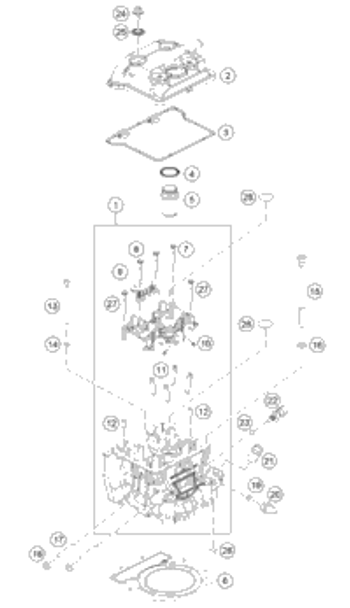 KTM RC MY21 FUEL TANK JY171174 EB ORG GLOSS 2022 RC 390, Blue - B.D. Chassis 94507013000EB