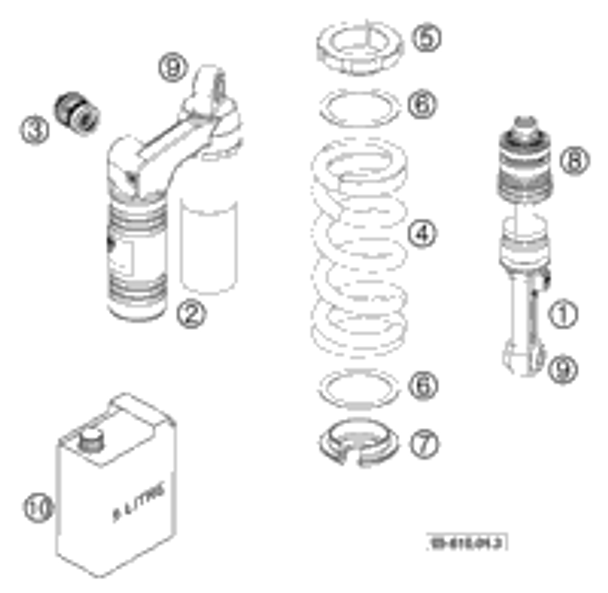 KTM MONOSHOCK LOWER PART 2015 Freeride 250 R 46181010S1 KTM MONOSHOCK LOWER PART 2015 Freeride 250 R 46181010S1