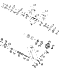 KTM Main silencer SX NEW PART 2019 125 SX 50505079000