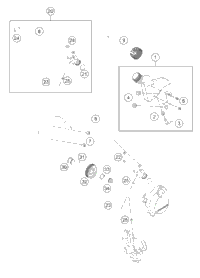 KTM SWING ARM CPL. 50 SX MINI 16 2019 50 SX MINI 4530403014491