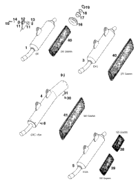 KTM EXHAUST MANIFOLD 2014 150 XC 50305107000