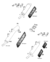 KTM EXHAUST MANIFOLD 2014 150 SX 50305107000