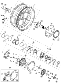 KTM HAND BRAKE CYL. PR16/19 2017 1290 SUPER DUKE GT GREY 6131300100030