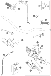 KTM EXHAUST MANIFOLD 250 EXC-F 07 2007 250 XCF-W 77005007100