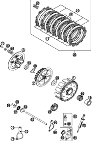 KTM cartridge left 890 Duke 21 cpl. 2022 890 DUKE, Orange Chassis 43578195S7