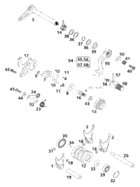 KTM RADIATOR R/S NATURE (45285)98 2007 250 XC 50335008000