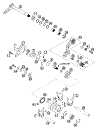 KTM RADIATOR R/S NATURE (45285)98 2005 250 SXS & 50335008000