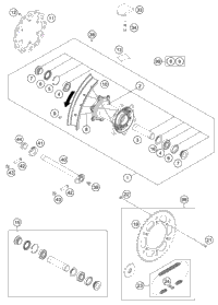 KTM WIRING HARNESS XC-F    2014 2014 2015 250 XC-F 77711075300