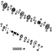 KTM LOWER TRIPLE CLAMP CPL.   16 2019 125 SX 7900103202230