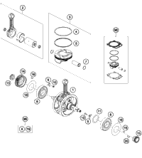 KTM LOWER TRIPLE CLAMP CPL.   16 2018 350 SX-F 7900103202230