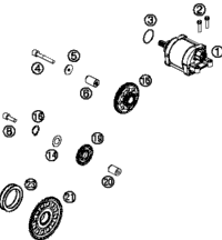 KTM LOWER TRIPLE CLAMP CPL.   16 2021 300 XC TPI Chassis 7900103202230