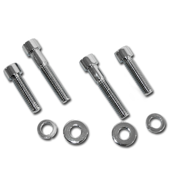 Chrome Motorcycle Mirror Thread Adapters Pair for Harley Models