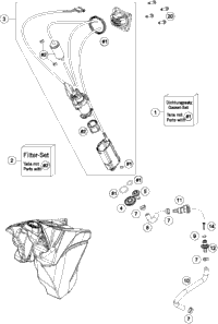 KTM FUEL PUMP CPL. 2018 350 EXC-F 78107088100