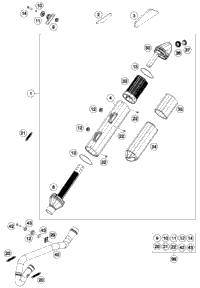 KTM FUEL PUMP CPL. EXC 2013 350 XC-F 78107088000