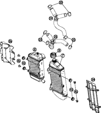 KTM Frontbrake caliper without pads 2021 85 SX Chassis 47213015001