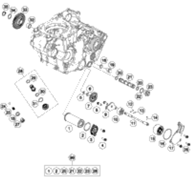KTM ROTOR 2022 450 SX-F Engine 79439005000
