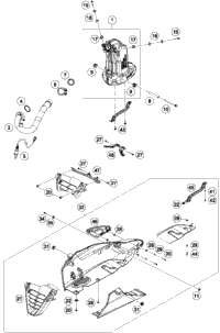 KTM SWING ARM 2016 RC 390 WHITE 90904030000