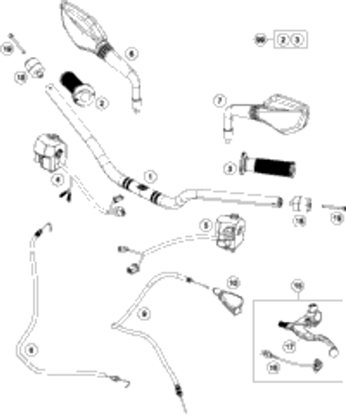 KTM SWING ARM CPL. 2015 390 Duke Black 90104030033