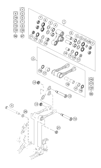 KTM EXHAUST MANIFOLD 350 SX-F  11 11 2012 350 SXF 77205007000