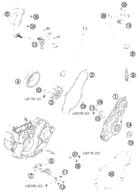 KTM GASKET SET CPL.       03 03 2008 990 Super Duke 60030099000