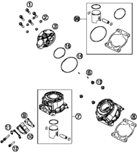 KTM PISTON KIT GR. II 690DUKE12-14 As Required, 12-14 2015 690 Enduro R 00050000225