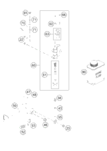KTM BREAK CALIPER REAR CPL. 2011 2011 2014 85 SX 47013080300 KTM BREAK CALIPER REAR CPL. 2011 2011 2014 85 SX 47013080300
