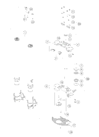 KTM HAND BRAKE CYLINDER CPL. BLACK 2015 1290 ADV WHITE 6201300110030