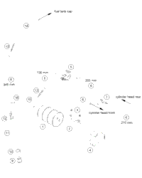 KTM HAND BRAKE CYLINDER CPL. BLACK 2015 1190 ADV ORANGE 6201300110030