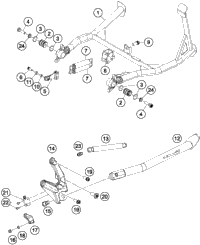 KTM MANIFOLD REAR CPL. 2016 1190 ADVENTURE R 60305008000