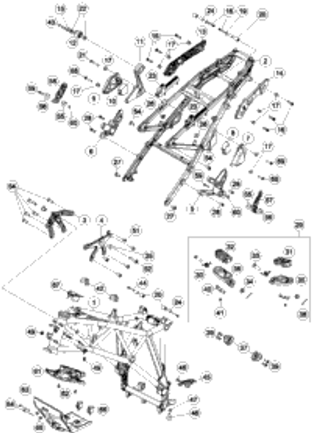 KTM MANIFOLD REAR CPL. 2016 1290 SUPERDUKE R ORANGE 60305008000