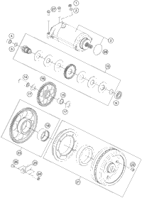 KTM MANIFOLD W. INTEG. INSULATION 2017 1290 SUPER DUKE GT GREY 60405008000