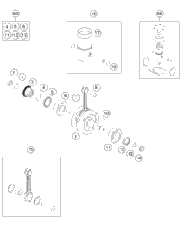 KTM OUTER CLUTCH HUB      '98 98 2016 125 SX 50332001044