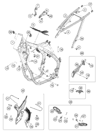 KTM MAIN WIRING HARNESS EXCUSA KPL 2019 250 EXC-F 79611175033