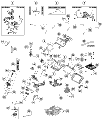 KTM WIRING ENGINE 2014 1190 ADV GREY 60311085000