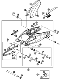 KTM EXHAUST PIPE REAR CPL. 2008 1190 RC8 69005008000
