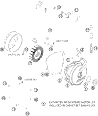 KTM E-STARTER ENGINE CPL.    07 07 2012 690 Enduro 75040001000