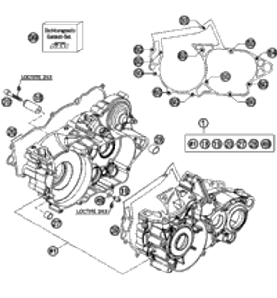 KTM E-STARTER ENGINE KPL.   07 07 2010 250 XC 55140001000