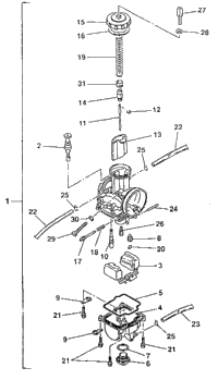 KTM EXHAUST MANIFOLD 2013 200 XC-W Chassis 52305008600