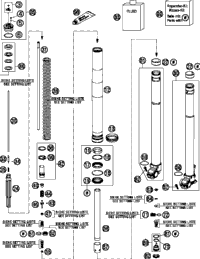 KTM Fork outer tube 49,13x577 dt54 db60 natu 2016 250 XCFW 48600736
