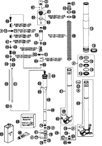 KTM Fork outer tube 49,13x577 dt54 db60 natu 2013 500 EXC 48600736